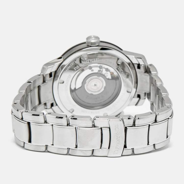 Pre Owned Tiffany & Co. Grey Stainless Steel Mark T-57 Quartz Men's Wristwatch 42 mm