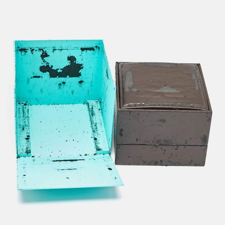 Pre Owned Tiffany & Co. Grey Stainless Steel Mark T-57 Quartz Men's Wristwatch 42 mm