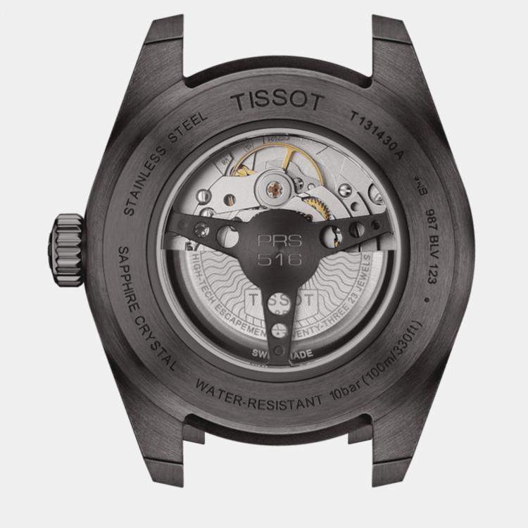 Pre Owned Tissot Prs 516 Powermatic 80 T131.430.36.052.00 Black Leather watch