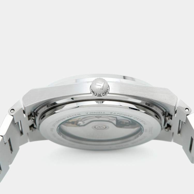 Pre Owned Tissot Ice Blue Stainless Steel PRX Powermatic 80 T137.407.11.351.00 Men's Wristwatch 40 mm