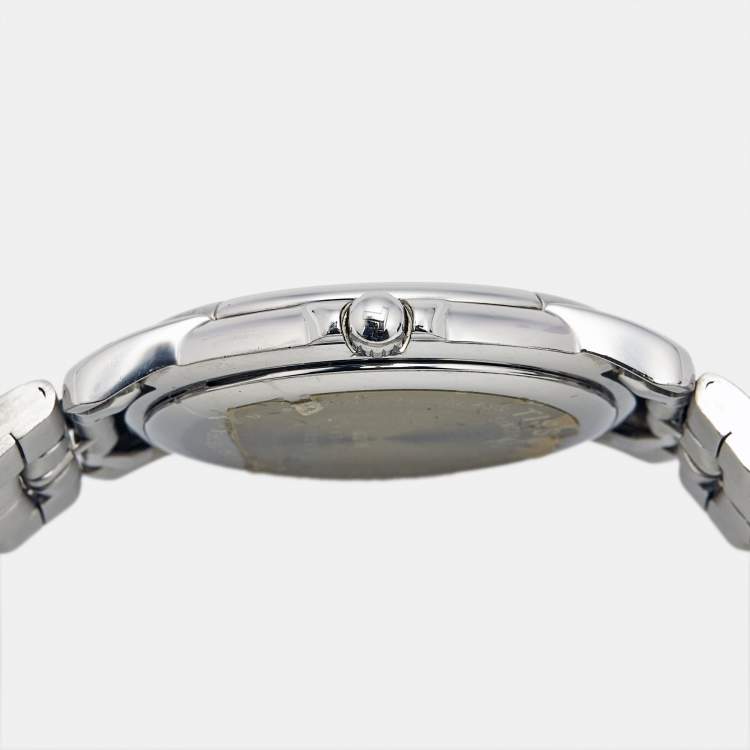 Pre Owned Tissot Seastar A665/765 White Dial Stainless Steel Men's Wristwatch 36 mm