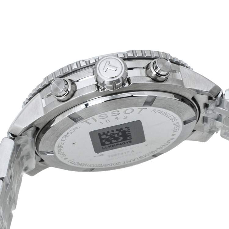 Pre Owned  Tissot Grey Stainless Steel PRS200 T067417A Men's Wristwatch 42 mm