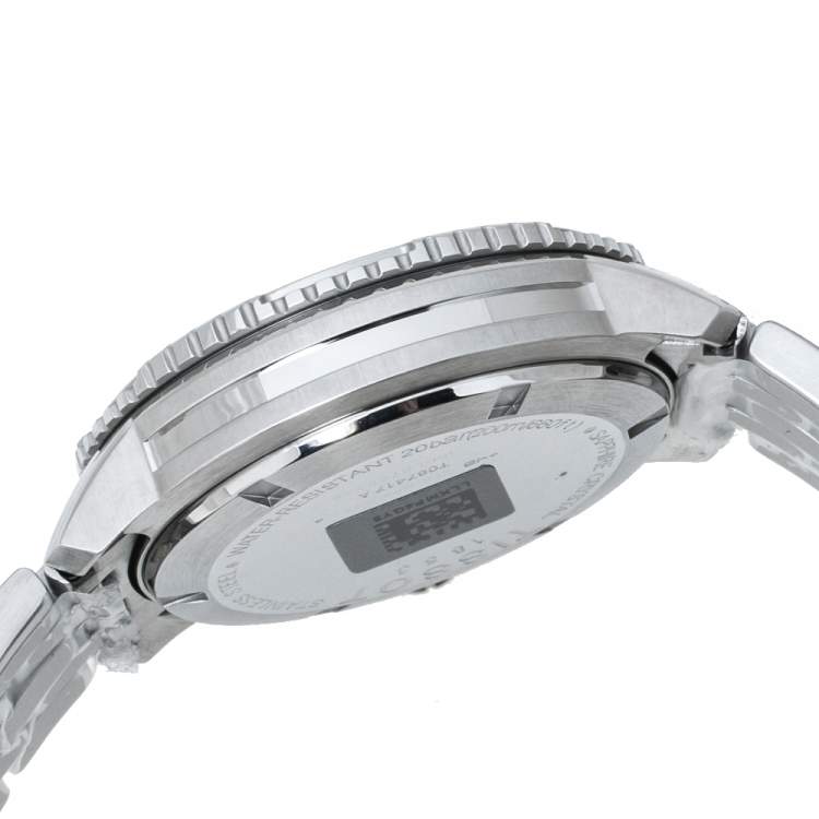 Pre Owned  Tissot Grey Stainless Steel PRS200 T067417A Men's Wristwatch 42 mm