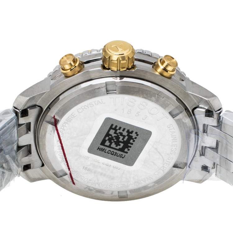 Pre Owned  Tissot Greyish Brown Two Tone Stainless Steel PRS200 T067417A Men's Wristwatch 42 mm