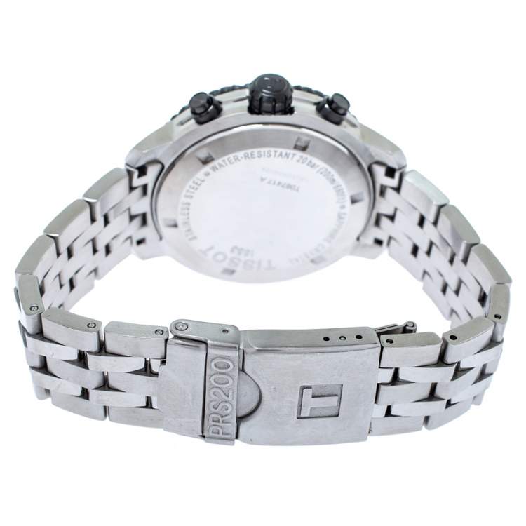 Pre Owned Tissot Black Stainless Steel T-Sport PRS200 T067417A Men's Wristwatch 42 mm
