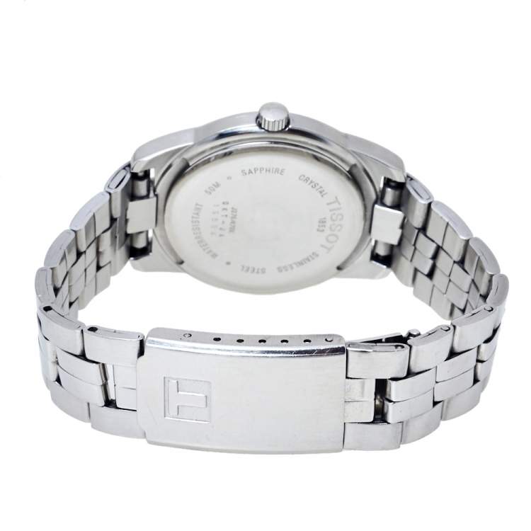 Pre Owned Tissot Blue Stainless Steel PR 50 Men's Wristwatch 36 mm