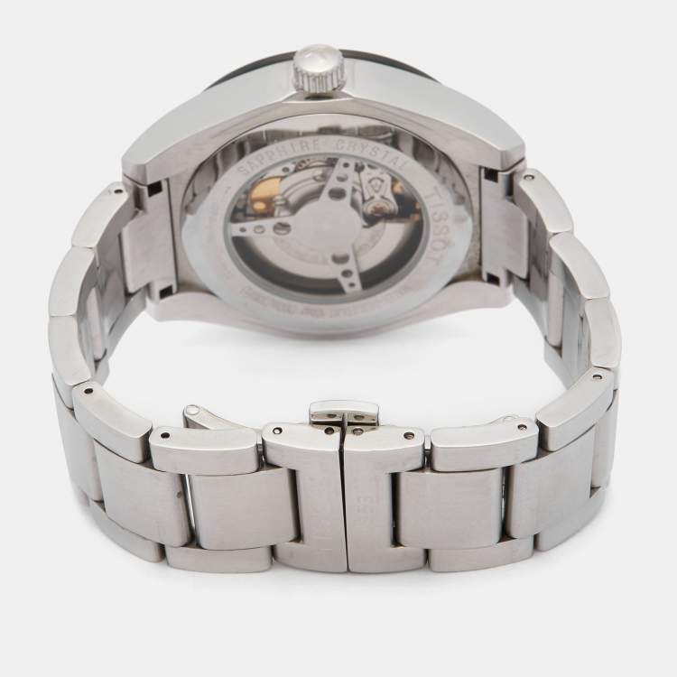 Pre Owned Tissot Black Two-Tone Stainless Steel PRS516 T044.430.21.051.00 Men's Wristwatch 42 mm