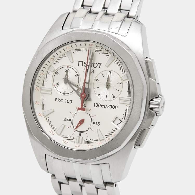 Tissot Silver Stainless Steel PRC 100 P862 962 Men s Wristwatch 39