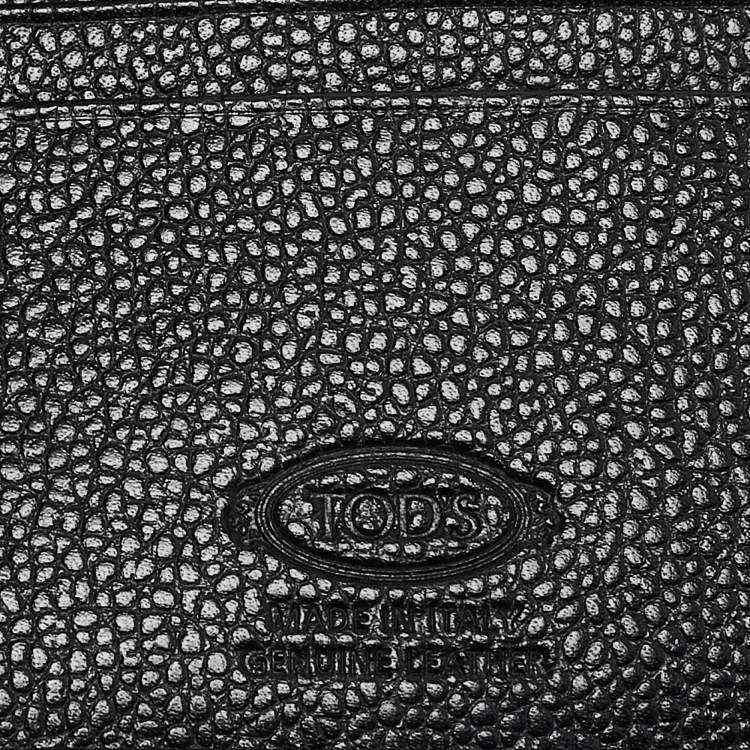 Pre Owned Tod's Black Leather Bifold Wallet