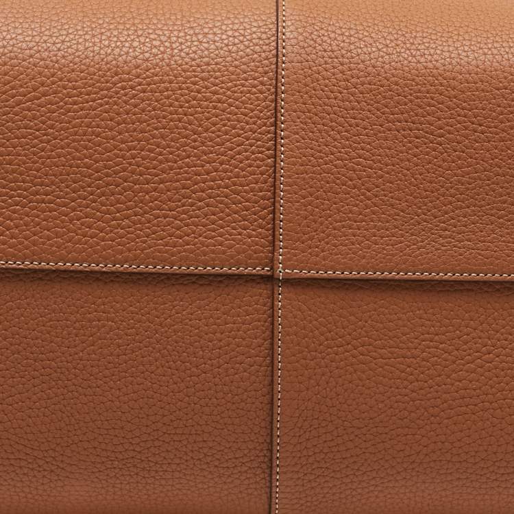 Pre Owned Tod's Brown Leather Large Di Duffle Bag 