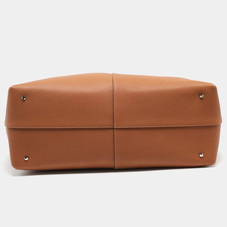 Pre Owned Tod's Brown Leather Large Di Duffle Bag 