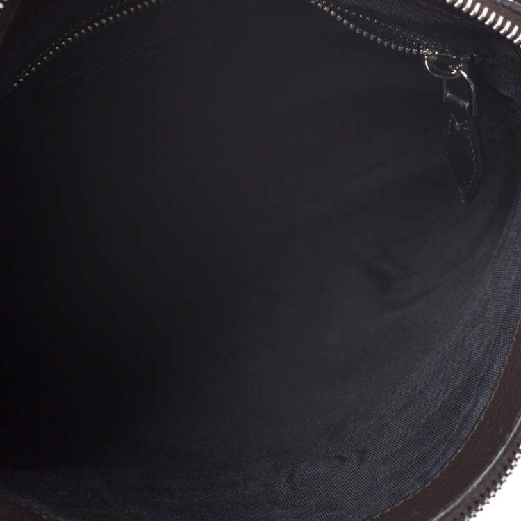 Pre Owned Tod's Brown Leather Reporter Messenger Bag