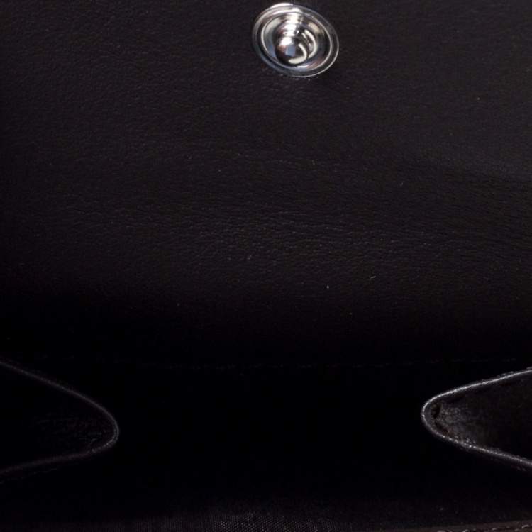 Pre Owned Tod's Dark Brown Leather Double T Bifold Wallet