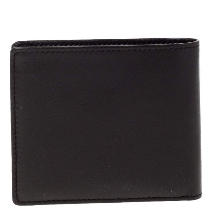 Pre Owned Tod's Dark Brown Leather Double T Bifold Wallet