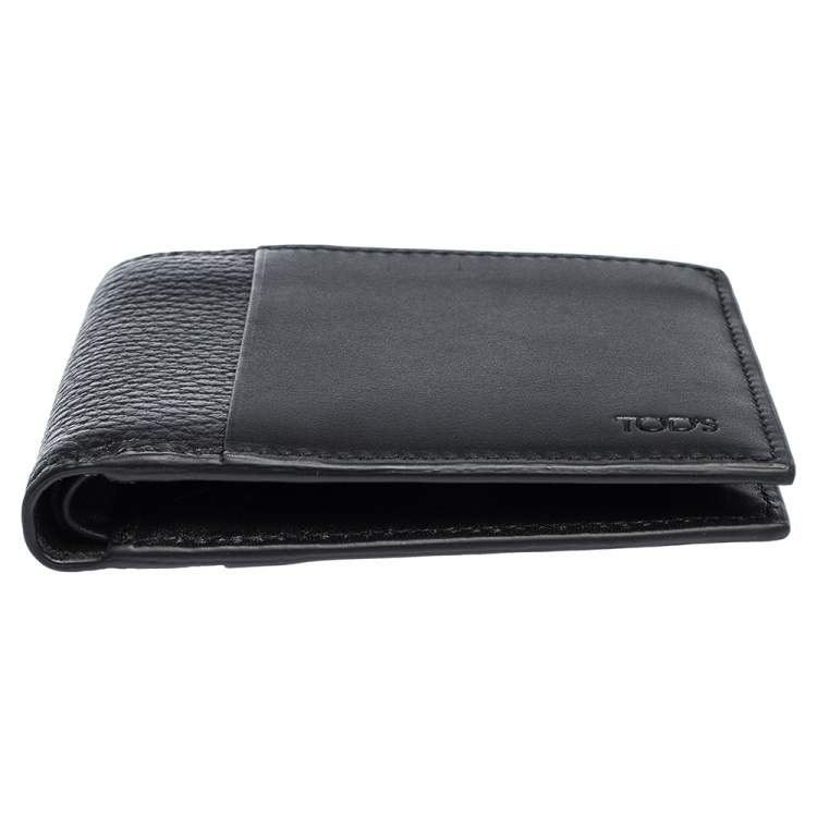 Pre Owned Tod's Black Leather Bifold Wallet