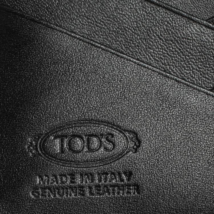 Pre Owned Tod's Black Leather Bifold Wallet