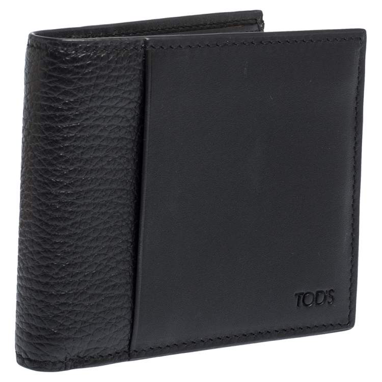Pre Owned Tod's Black Leather Bifold Wallet