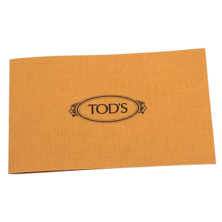 Pre Owned Tod's Orange Leather Bifold Wallet