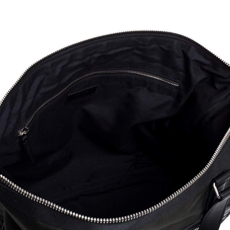 Pre Owned Tod's Dark Green Nylon and Mesh Tote