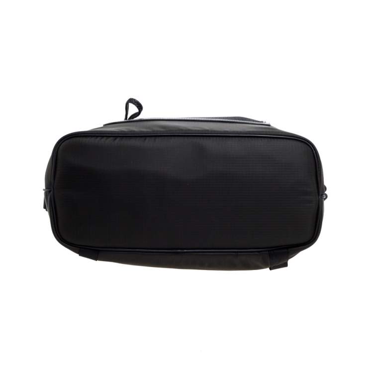 Pre Owned Tod's Dark Green Nylon and Mesh Tote