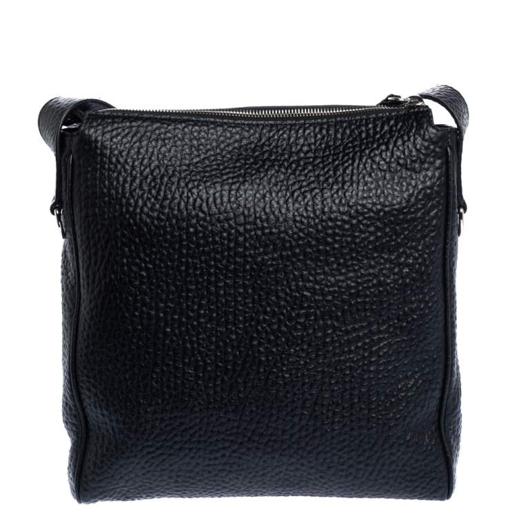 Pre Owned Tod's Black Leather Messenger Bag