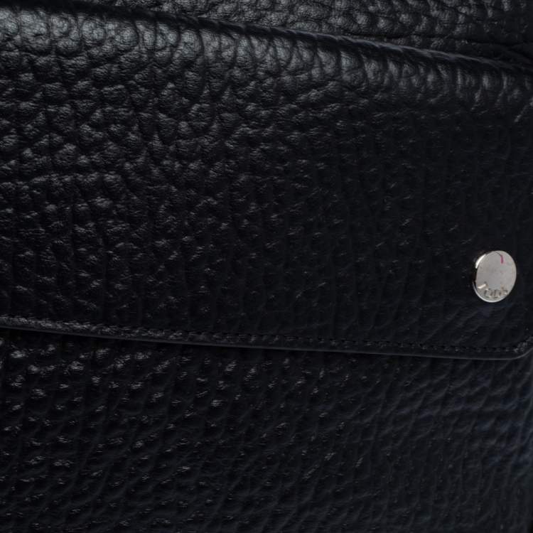 Pre Owned Tod's Black Leather Messenger Bag