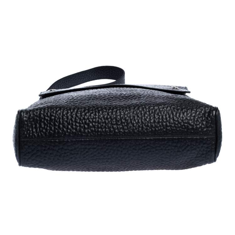 Pre Owned Tod's Black Leather Messenger Bag