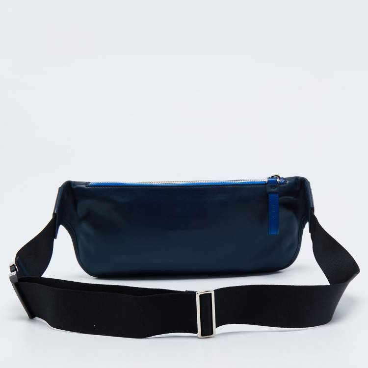 Pre Owned Tod's Navy Blue Leather Avenue Belt Bag