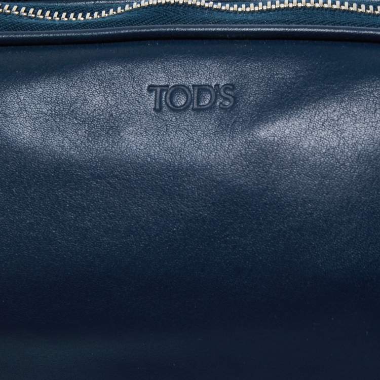 Pre Owned Tod's Navy Blue Leather Avenue Belt Bag