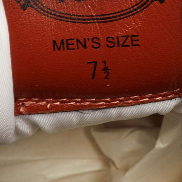 Pre Owned Tod's Size 41.5 Multicolor Fabric, Leather and Suede Low Top Sneakers