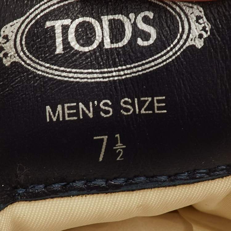 Pre Owned Tod's Size 41.5 Multicolor Fabric, Leather and Suede Low Top Sneakers