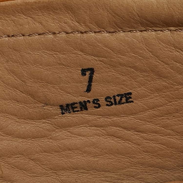 Pre Owned Tod's Size 41 Tan Nubuck Leather Driver Slip On Loafers