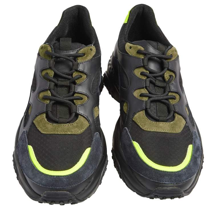 مملوكة مسبقًا Tod's Multicolor Suede And Leather Low Top Sneakers Size 45.5