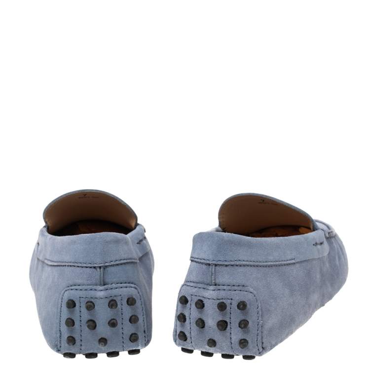 مملوكة مسبقًا Tod's Blue Suede Penny Loafers Size 41