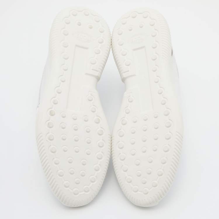 Pre Owned Tod's White Leather Low Top Sneakers Size 39.5