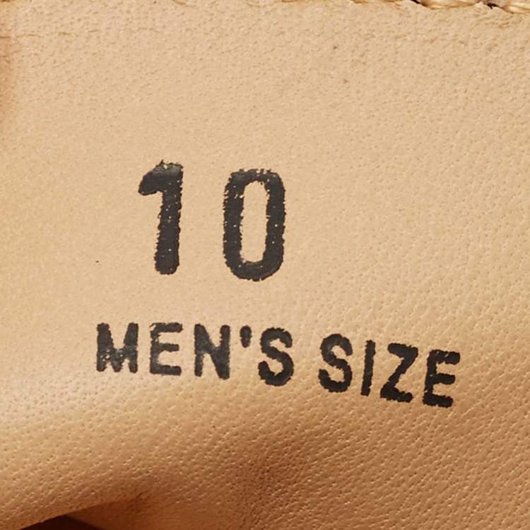 Pre Owned Tod's Brown Leather T Logo Slip On Loafers Size 44.5