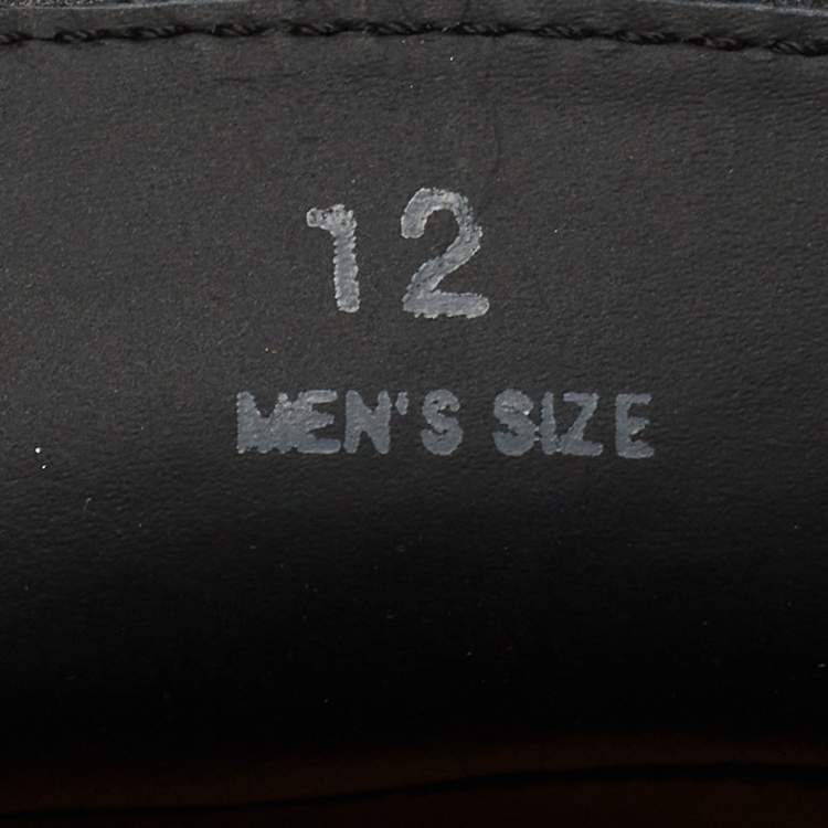 مملوكة مسبقًا Tod's Black Leather T Slip On Loafers Size 47