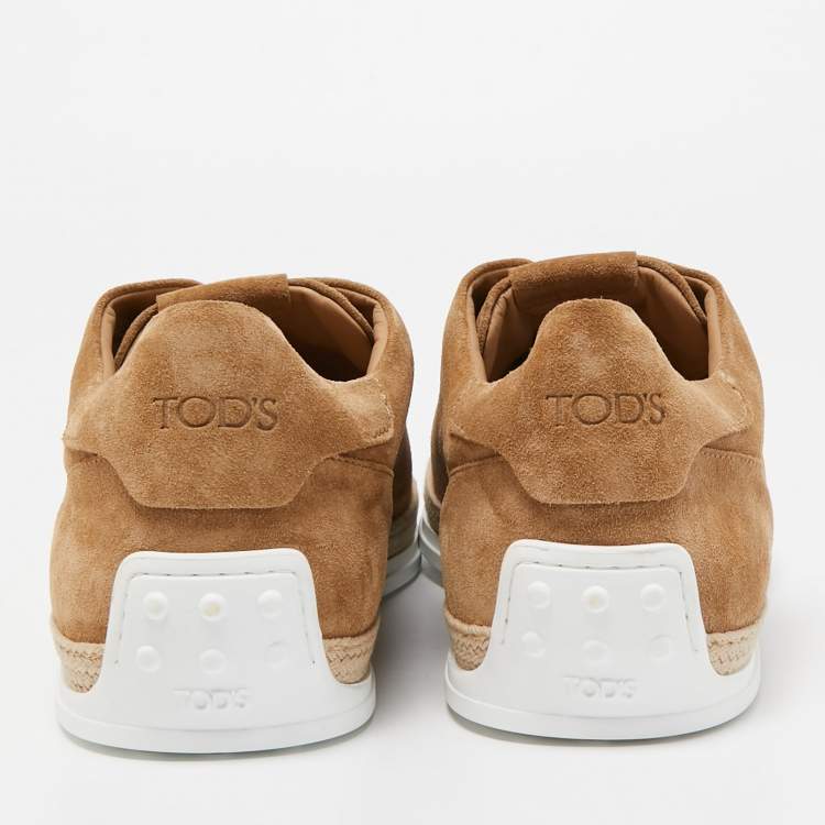 Pre Owned Tod's Brown Suede Slip On Sneakers Size 47