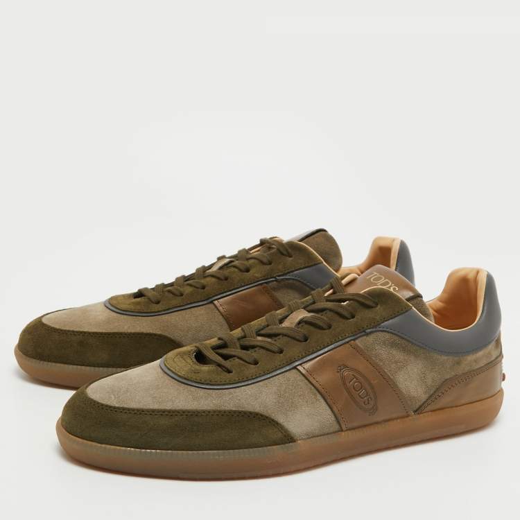【送料&関税込】Tod's Multicolor Leather And Suede Sneakers Tod's Tod's Men Multicolor Leather And Suede Sneakers