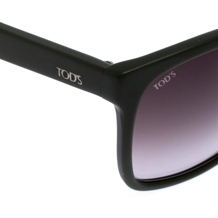 Pre Owned Tod's Green Gradient TO191 Square Sunglasses