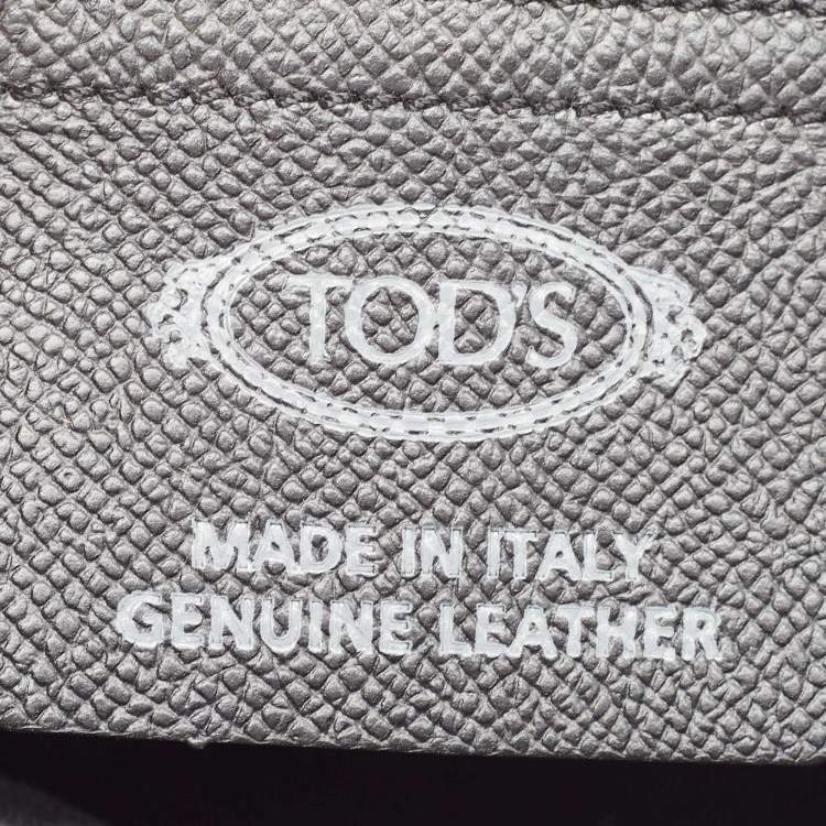 Pre Owned Tod's Black Leather Flap Messenger Bag