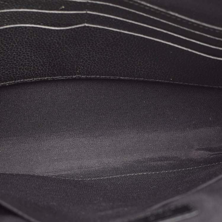 Pre Owned Tod's Black Leather Zip Pouch