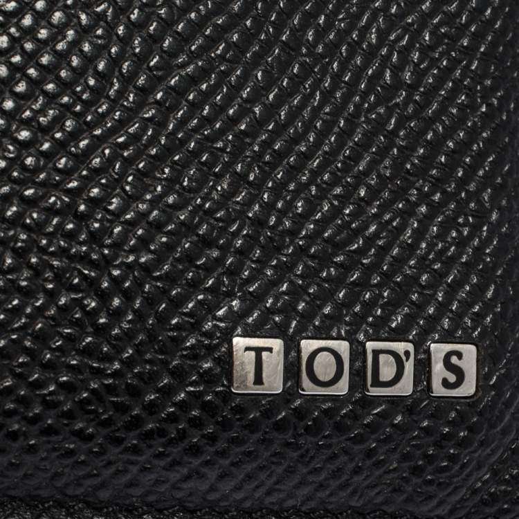 Pre Owned Tod's Black Leather Pocket Card Holder