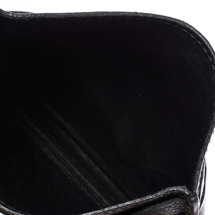 Pre Owned Tod's Black Leather Pocket Card Holder