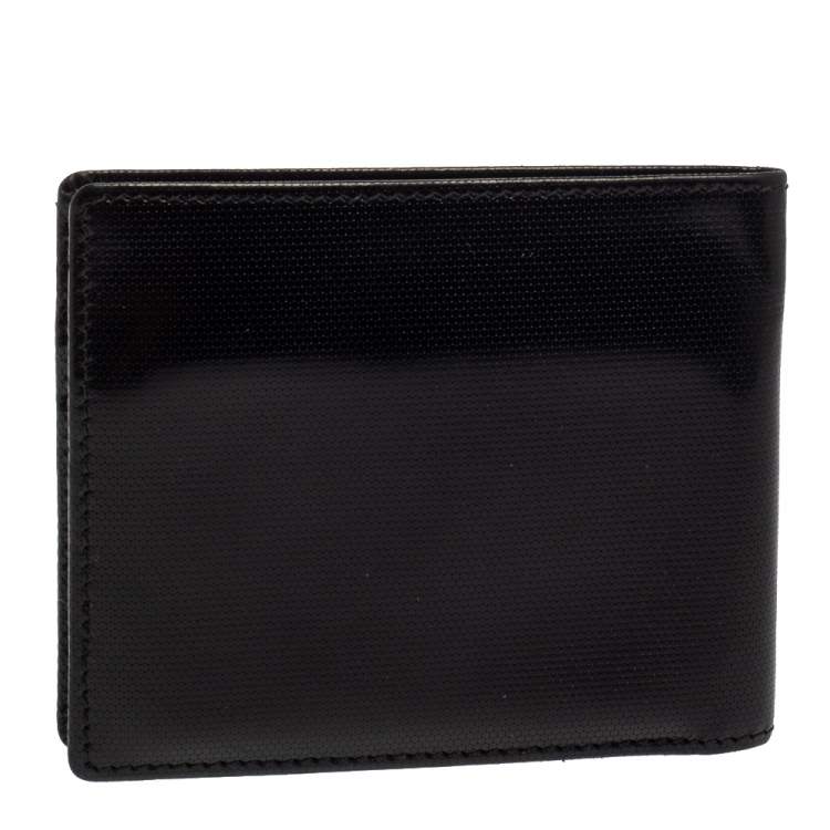Pre Owned Tod's Black Textured Leather Bifold Wallet