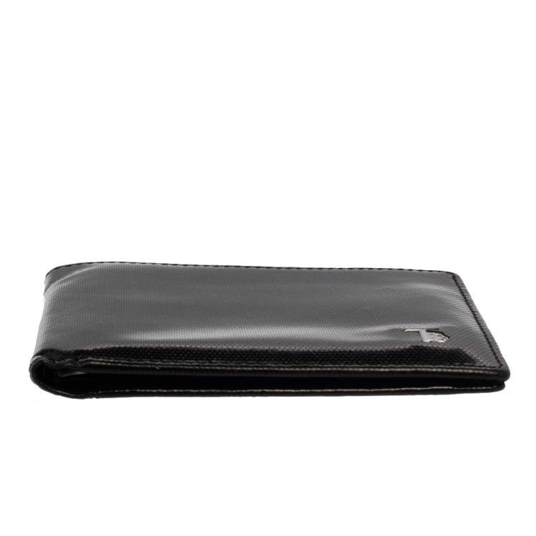 Pre Owned Tod's Black Textured Leather Bifold Wallet
