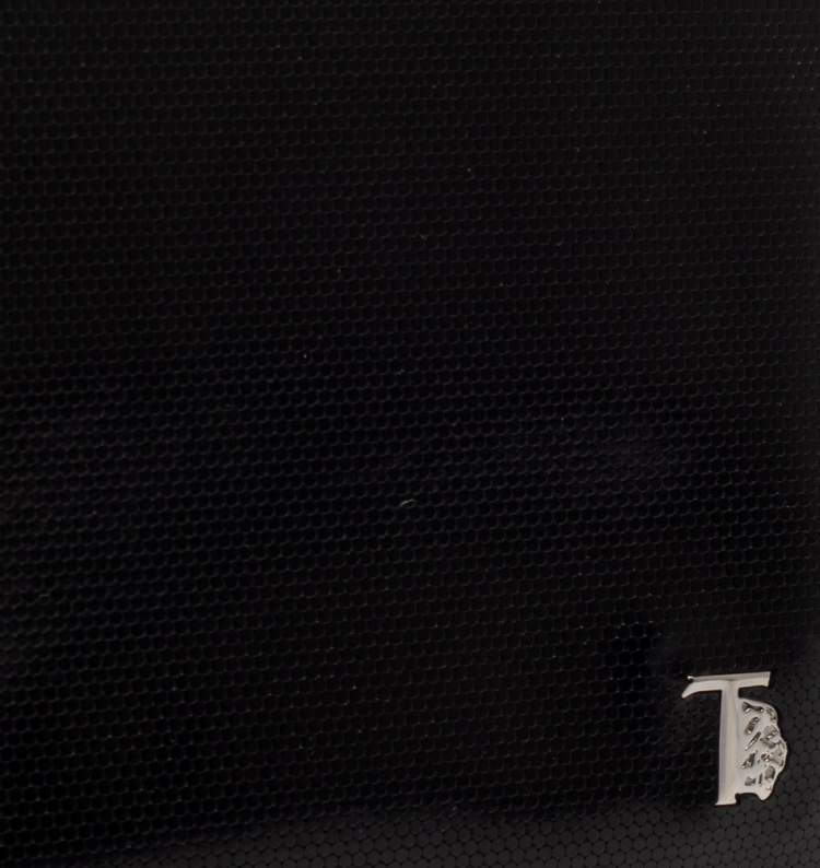 Pre Owned Tod's Black Textured Leather Bifold Wallet