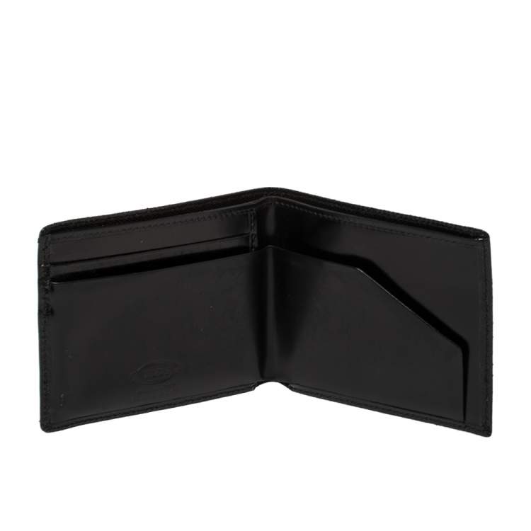 Pre Owned Tod's Black Patent Leather Bifold Wallet