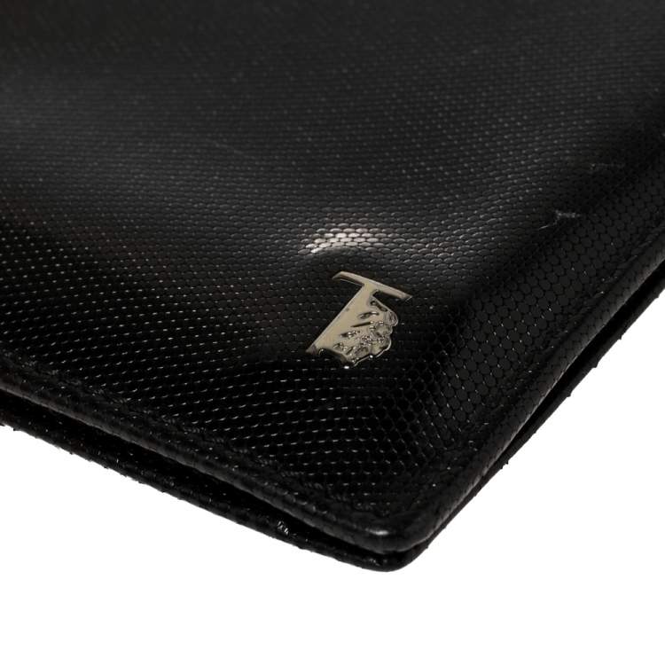 Pre Owned Tod's Black Patent Leather Bifold Wallet