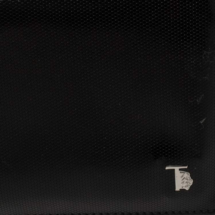 Pre Owned Tod's Black Patent Leather Bifold Wallet
